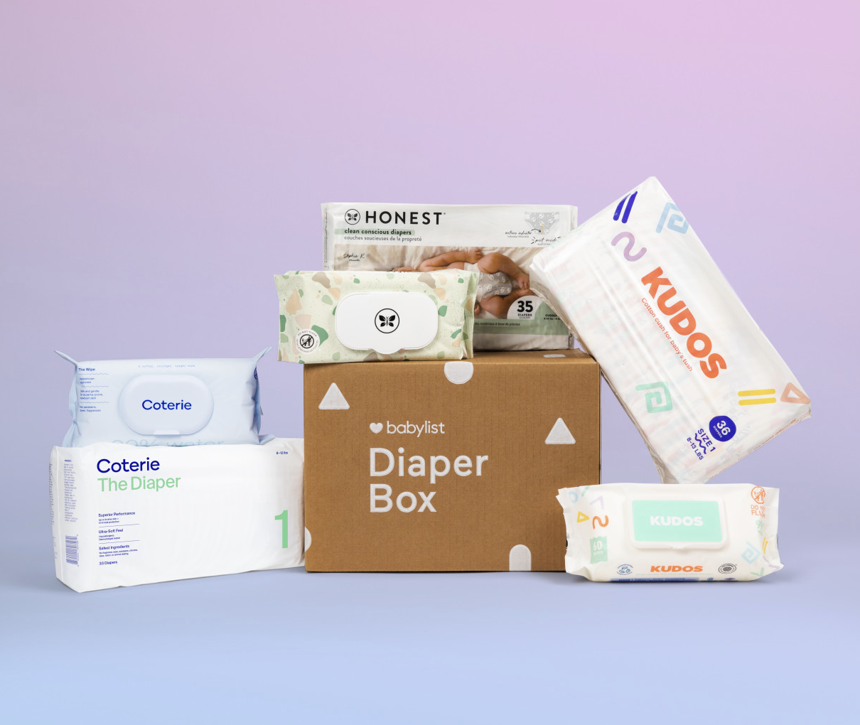 Diaper Box - 104 Diapers & 176 Wipes - Babylist